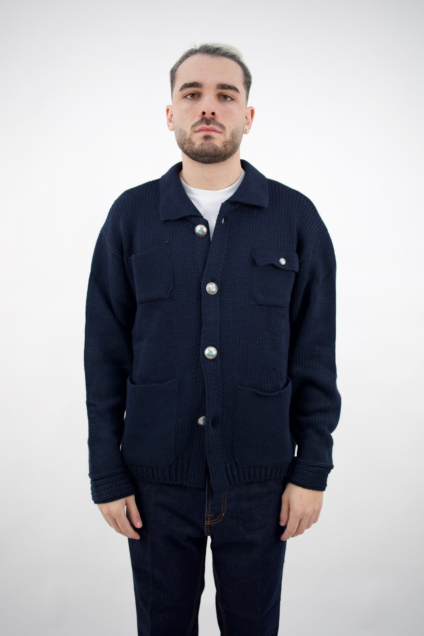 GIACCA BLU OVER TLCFW26M005 579 telacruda