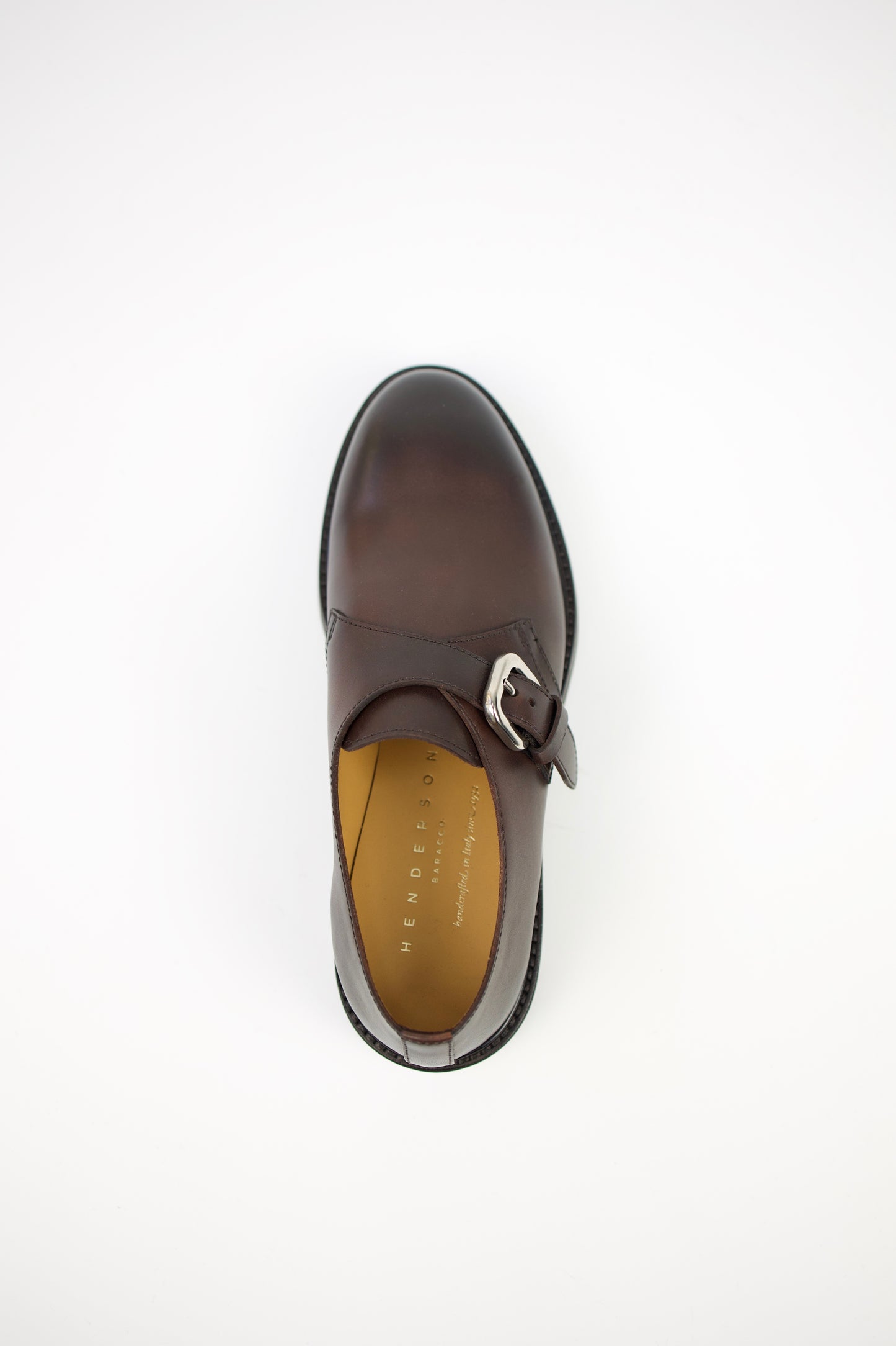 SCARPA MONOFIBIA IN PELLE TESTA DI MORO 85203 P.0  HENDERSON BARACCO