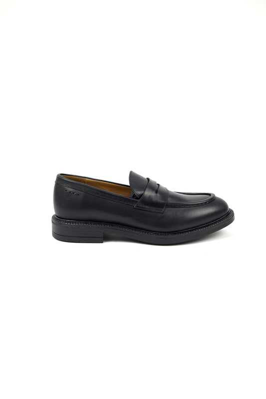 MOCASSINO IN PELLE NERO 68045 Alexander Hotto