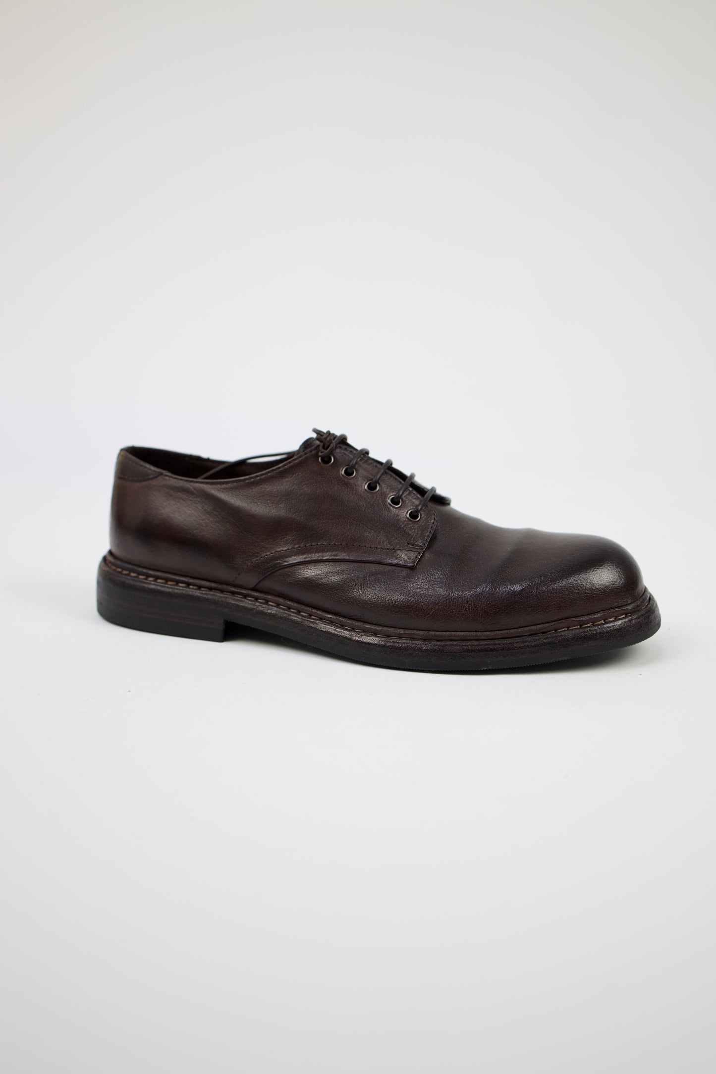 SCARPA DERBY IN PELLE EBANO IL02A LEMARGO