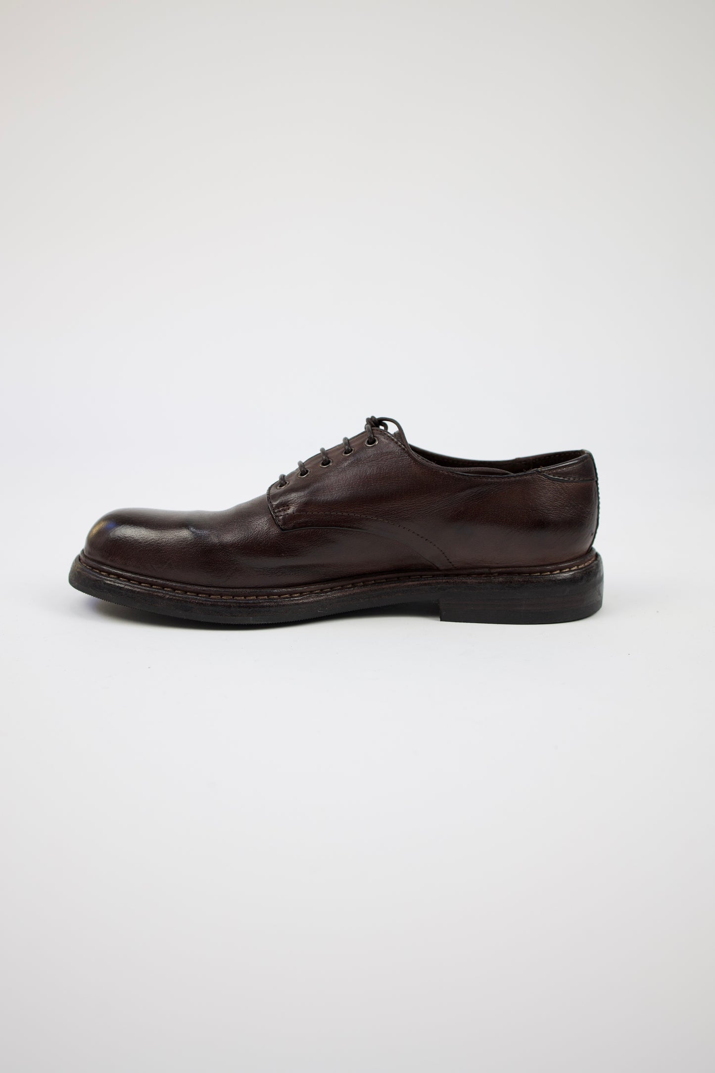SCARPA DERBY IN PELLE EBANO IL02A LEMARGO