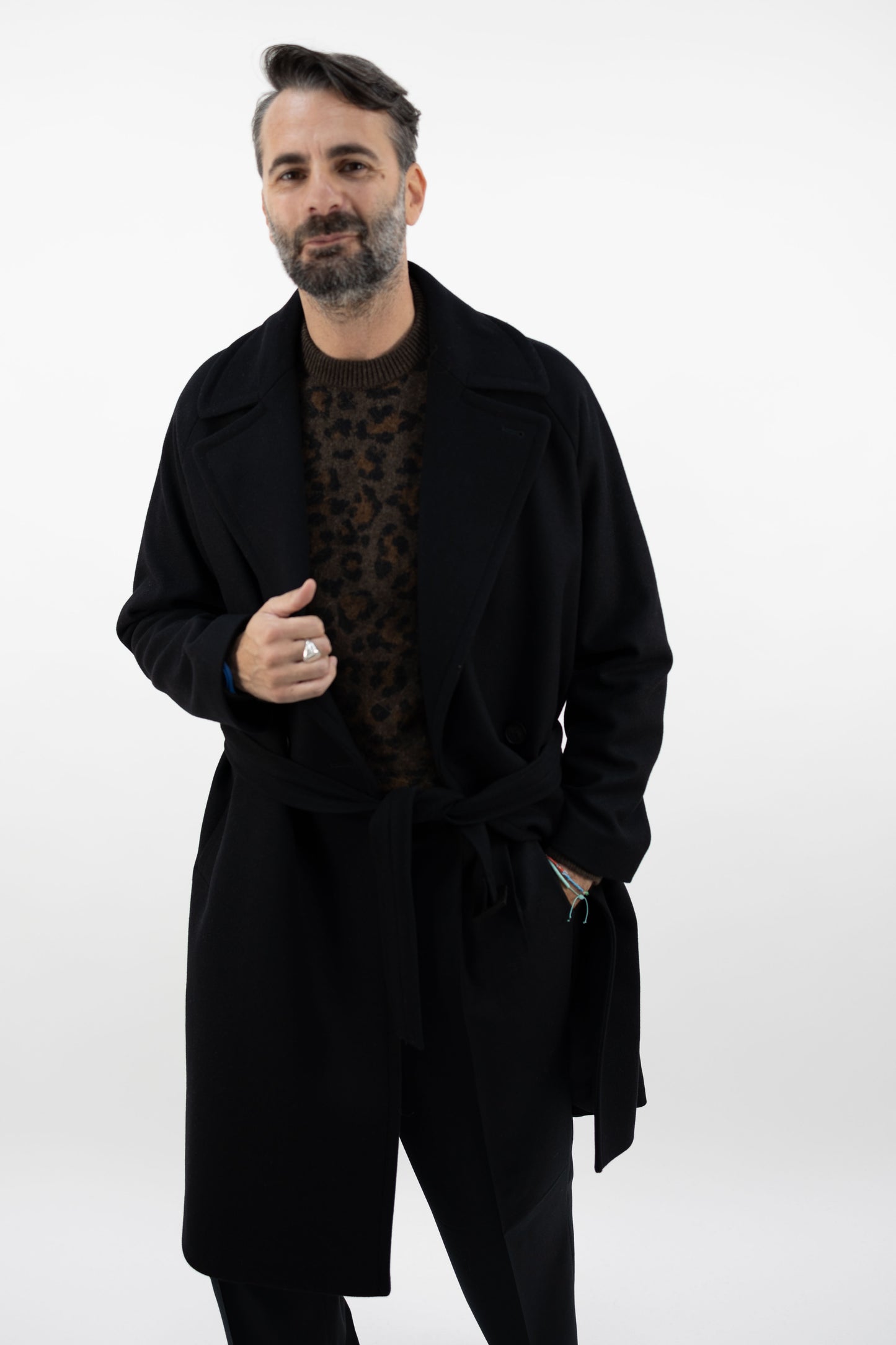 Cappotto nero BRINDISI 0303 HEVO'