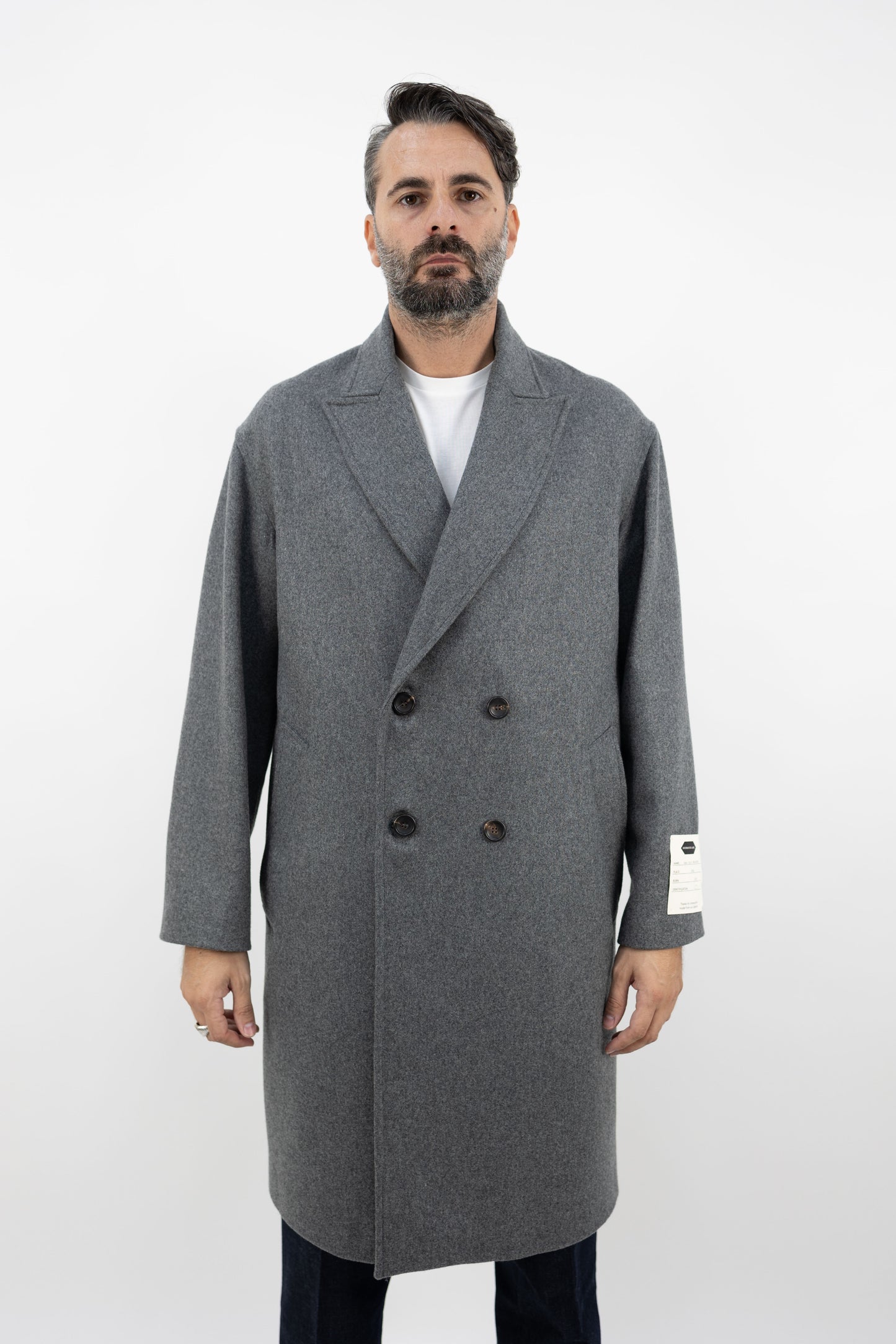 Cappotto over grigio KINGMAN/2K 131 014 NEW YORK