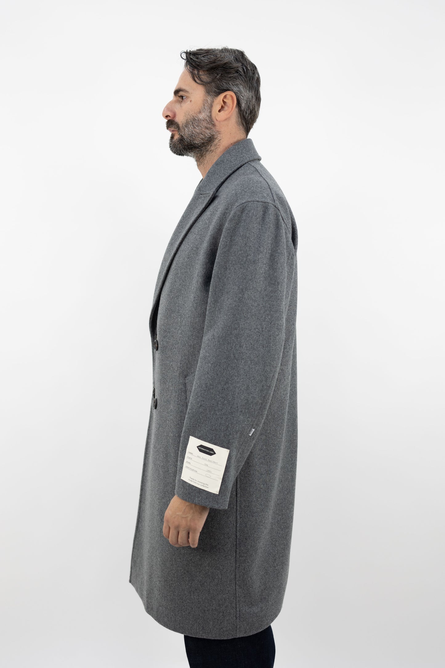 Cappotto over grigio KINGMAN/2K 131 014 NEW YORK