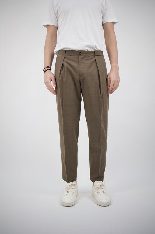 PANTALONE TABACCO PORTOBELLOSQD 325082 073 Quattro decimi BY Briglia