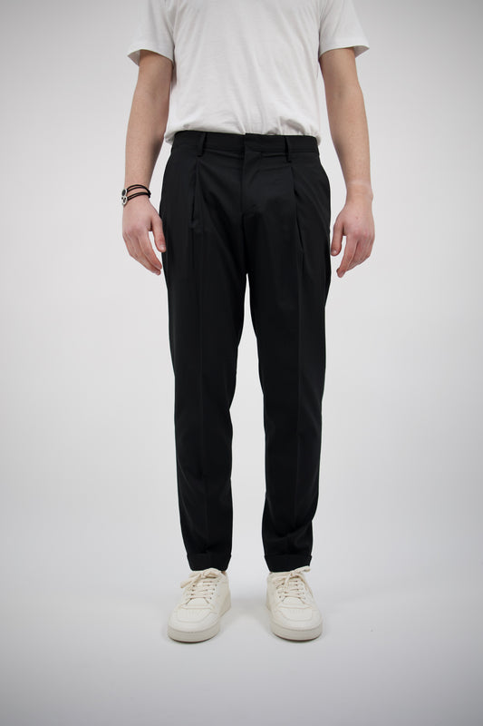 PANTALONE NERO TIBERIOSQD 325082 0010 Quattro decimi BY Briglia
