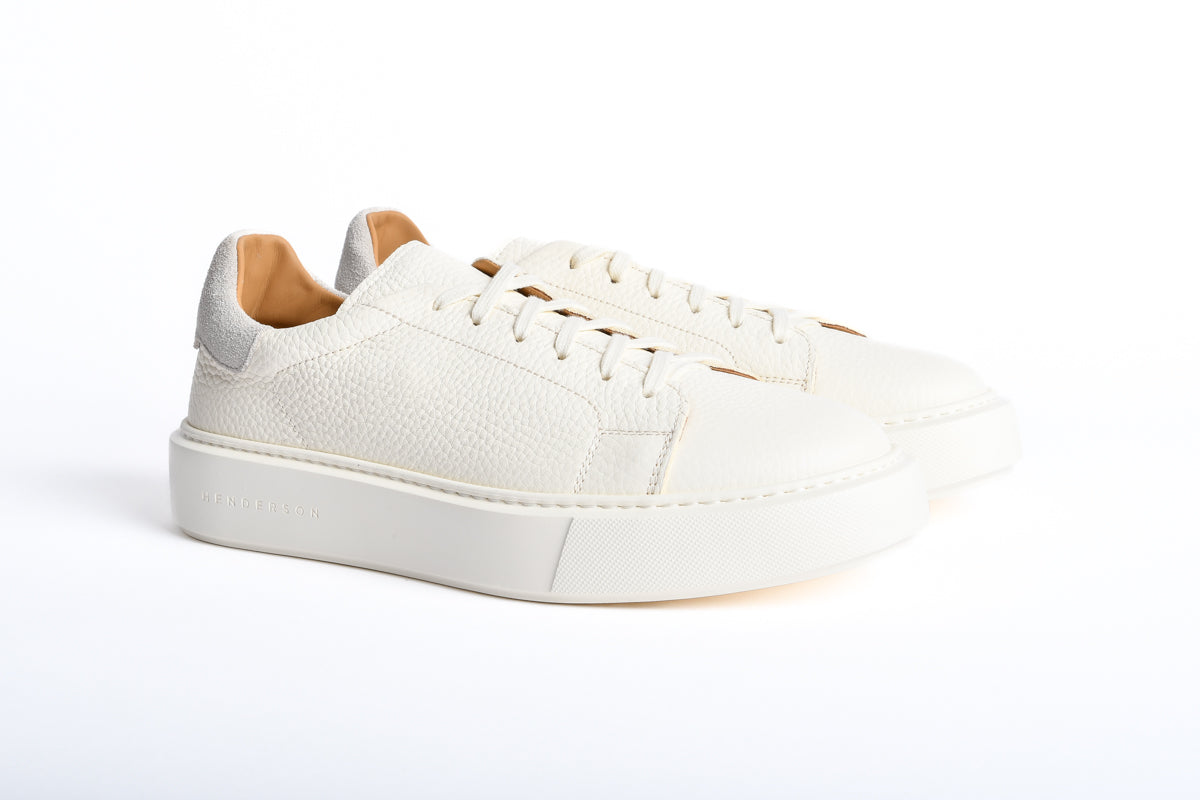 Sneakers in pelle di vitello LEONE.9 burro  HENDERSON BARACCO