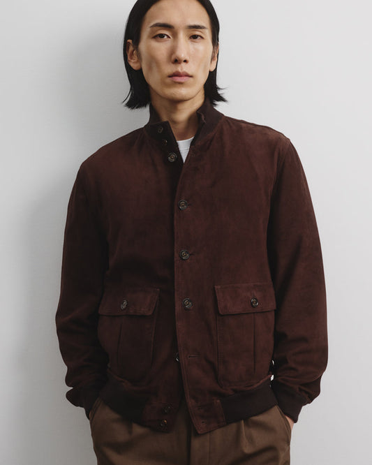 GIUBBINO SUEDE MARRONE CAFFÉ 407A.F065 VALSTAR