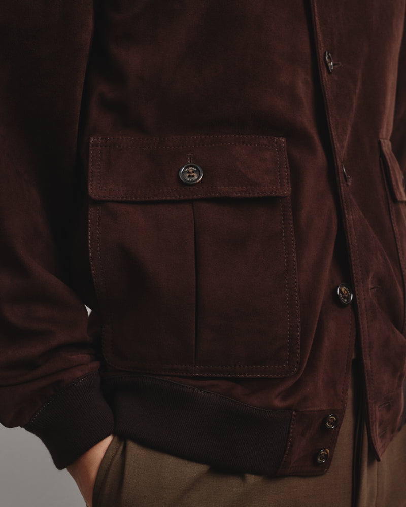 GIUBBINO SUEDE MARRONE CAFFÉ 407A.F065 VALSTAR