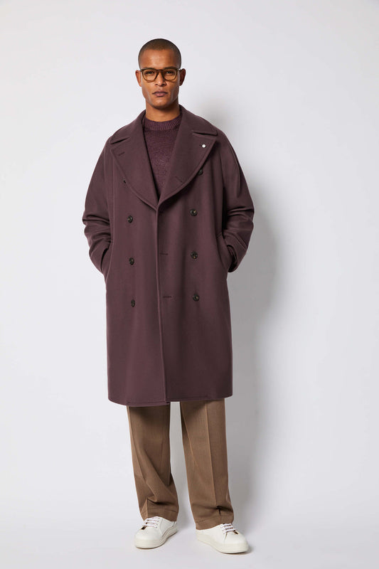 CAPPOTTO OVER DOPPIOPETTO BORDEAUX 57516/7 7484 L.B.M.