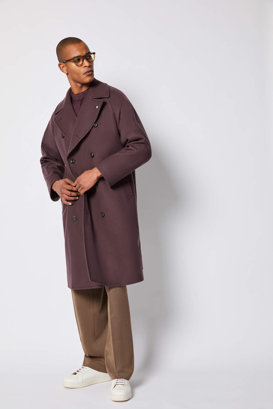 CAPPOTTO OVER DOPPIOPETTO BORDEAUX 57516/7 7484 L.B.M.