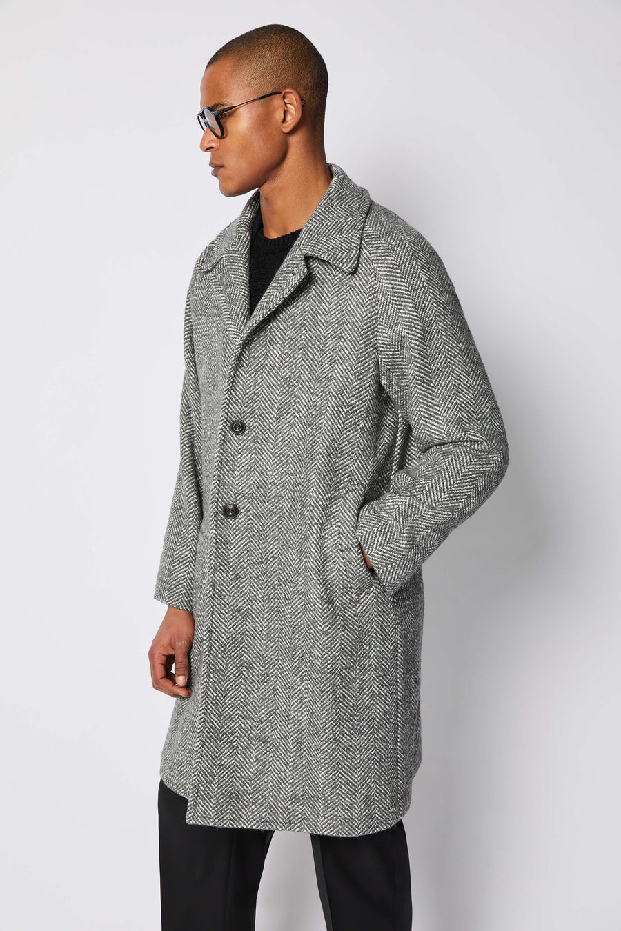 CAPPOTTO MONOPETTO GRIGIO 57512/1 7494 L.B.M.