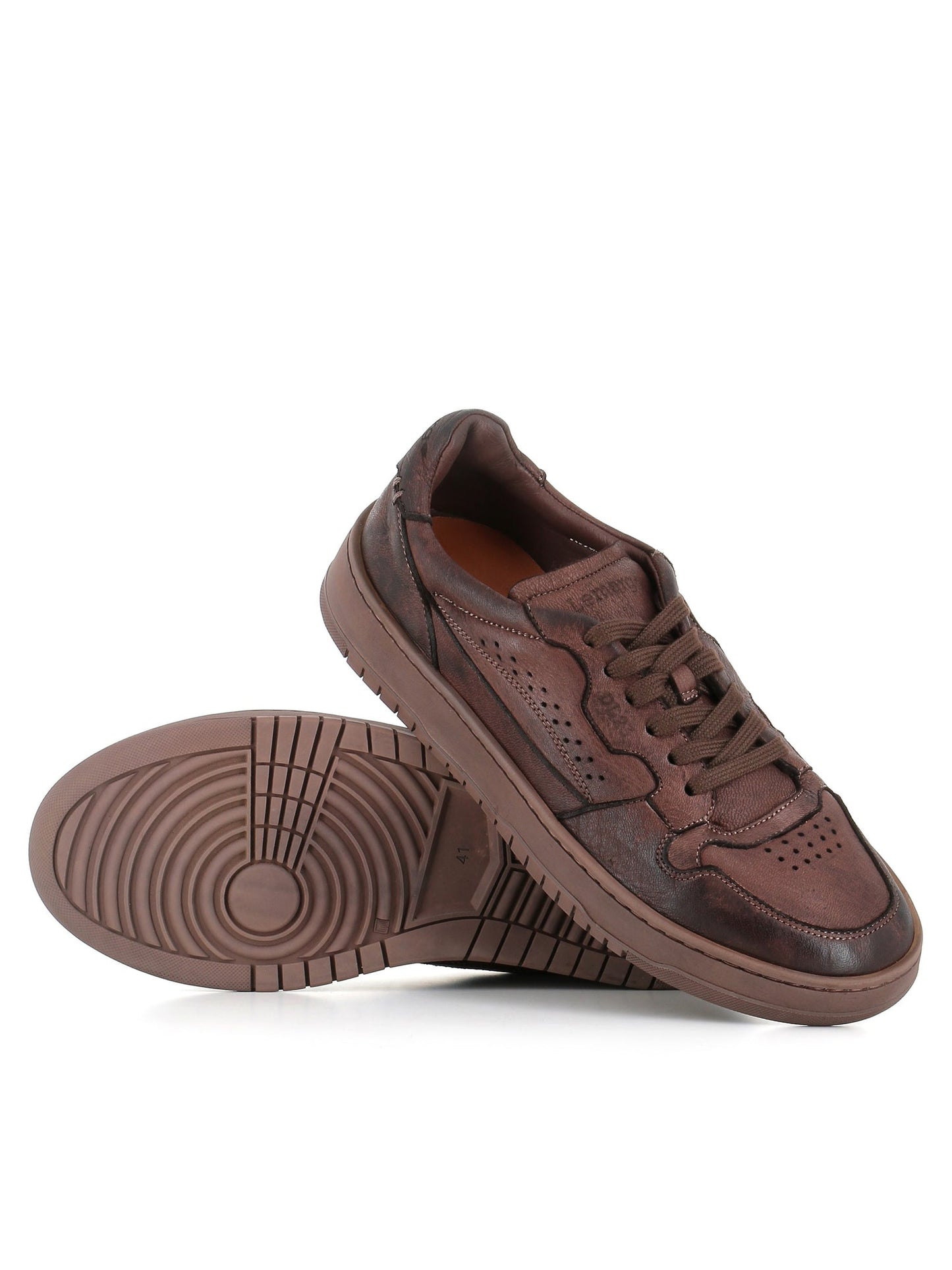 Sneakers in pelle ebano HB01A CERVO LEMARGO