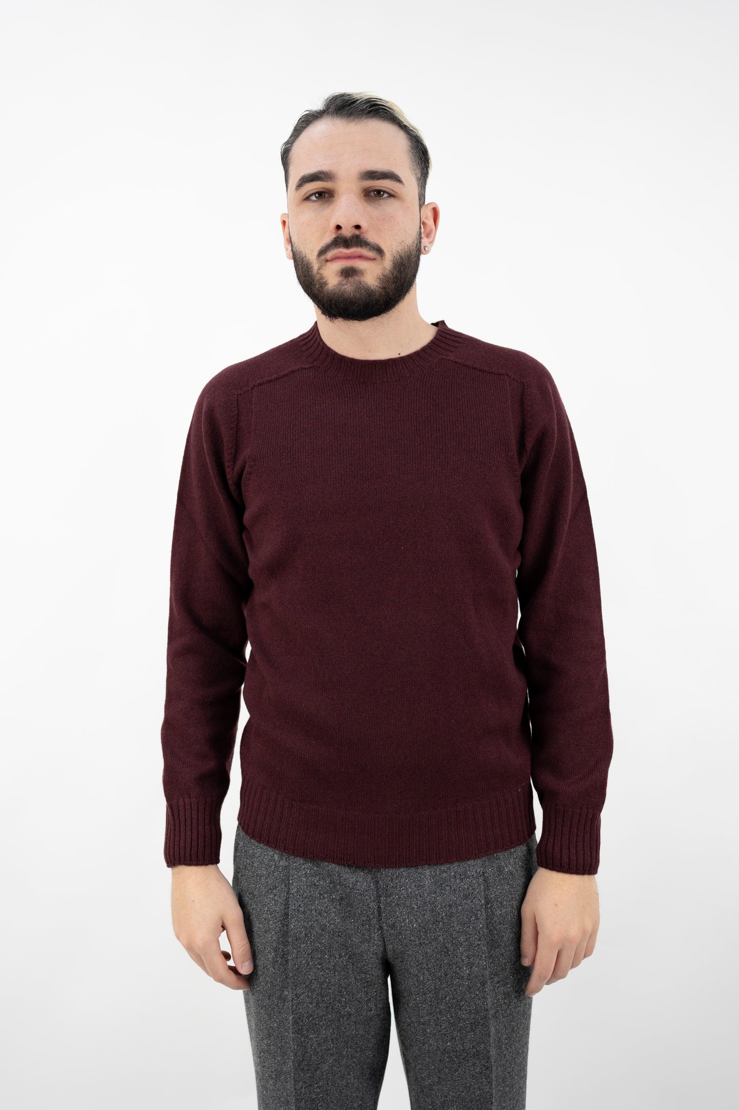 GIROCOLLO IN LANA BORDEAUX 24157/25024 297 GRAN SASSO