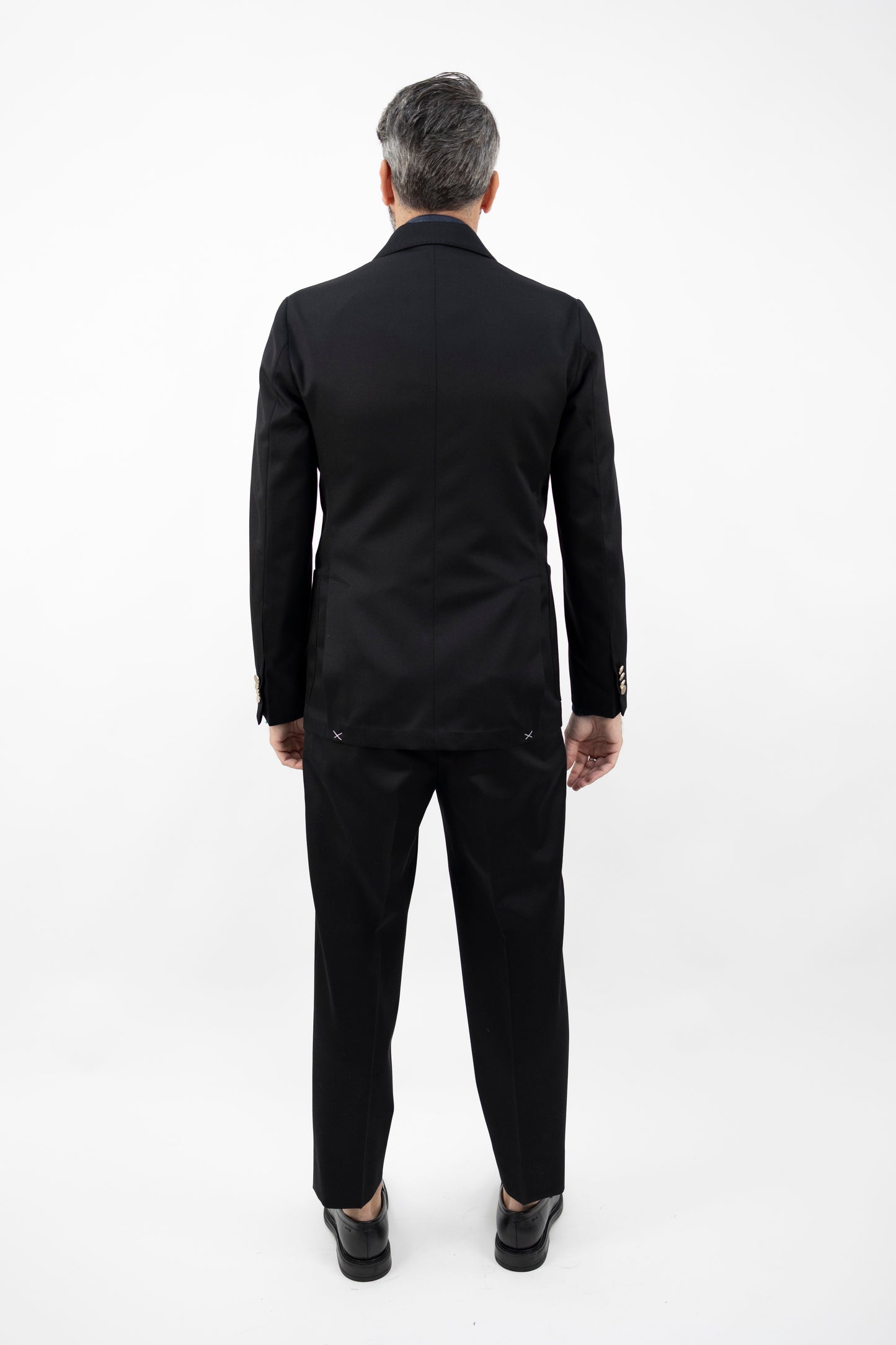 ABITO NERO IN LANA BOLGHERIPOQD 400177B 010 Quattro decimi BY Briglia