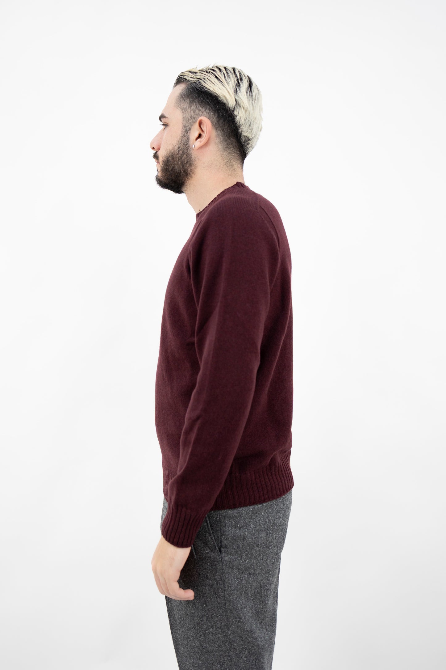 GIROCOLLO IN LANA BORDEAUX 24157/25024 297 GRAN SASSO