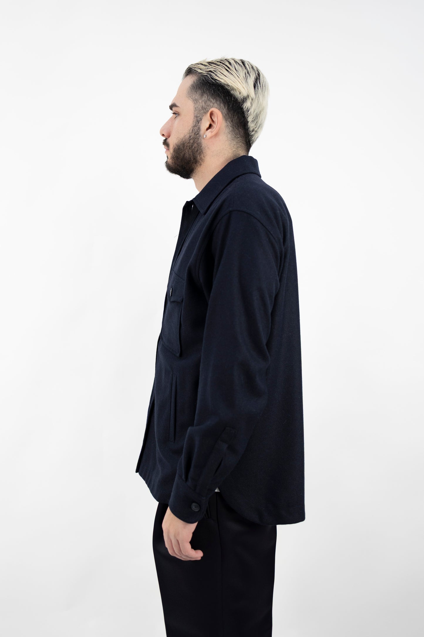 CAMICIA OVER BLU SRYHN9MUE1 Tintoria Mattei 954