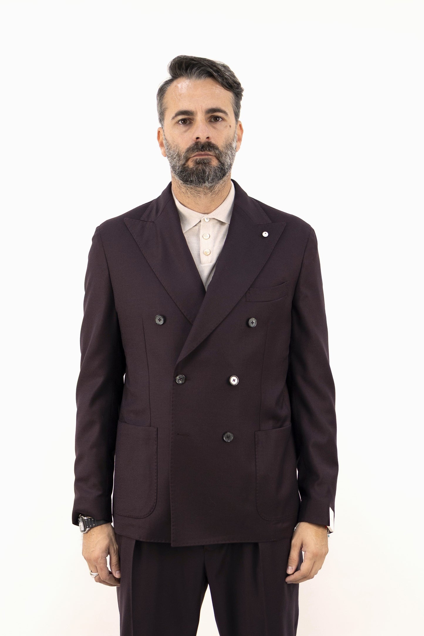 GIACCA TOM IN LANA BORDEAUX 54513/1 2686  L.B.M.