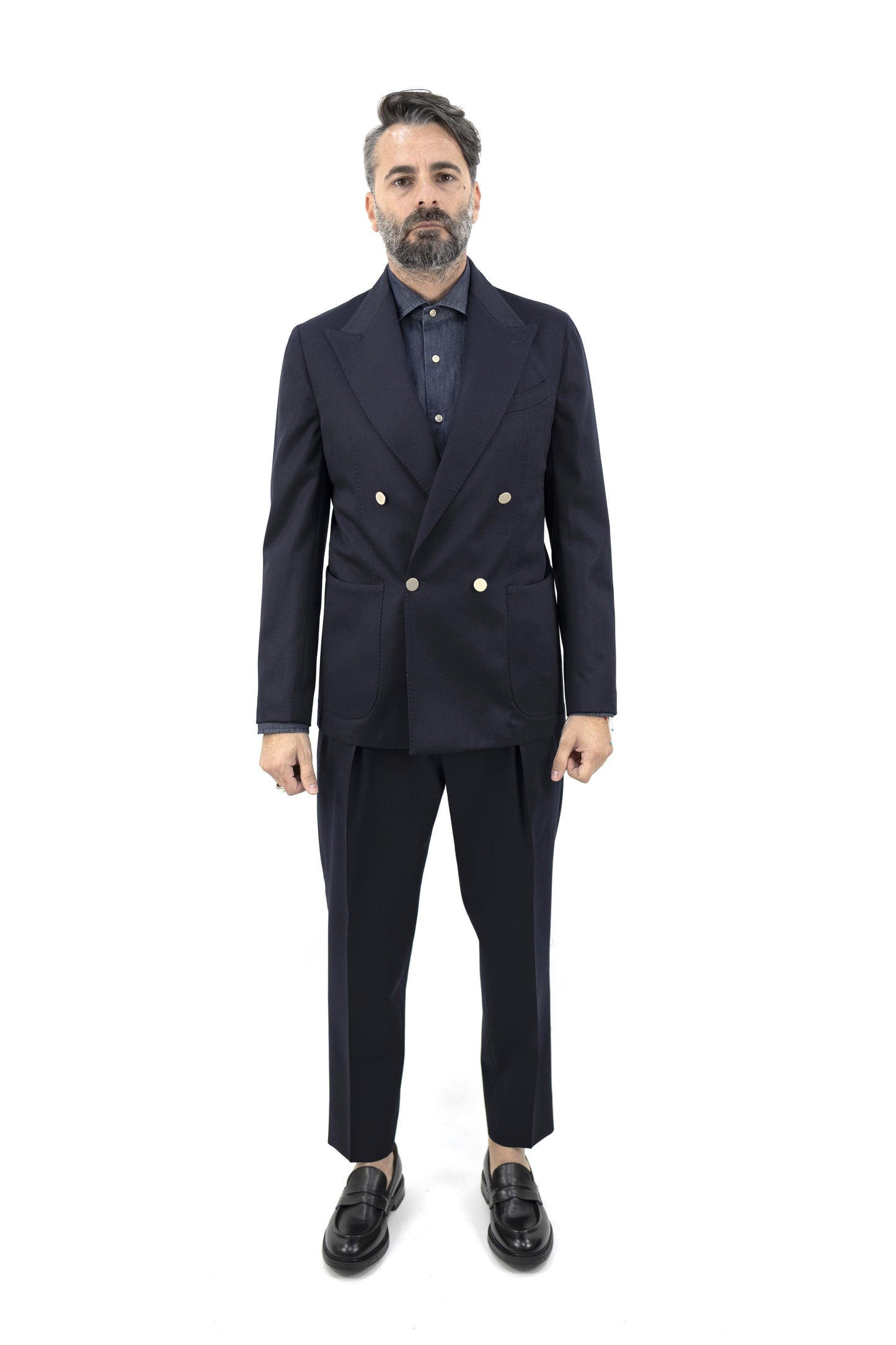 ABITO NAVY IN LANA BOLGHERIPOQD 400177B 011  Quattro decimi BY Briglia