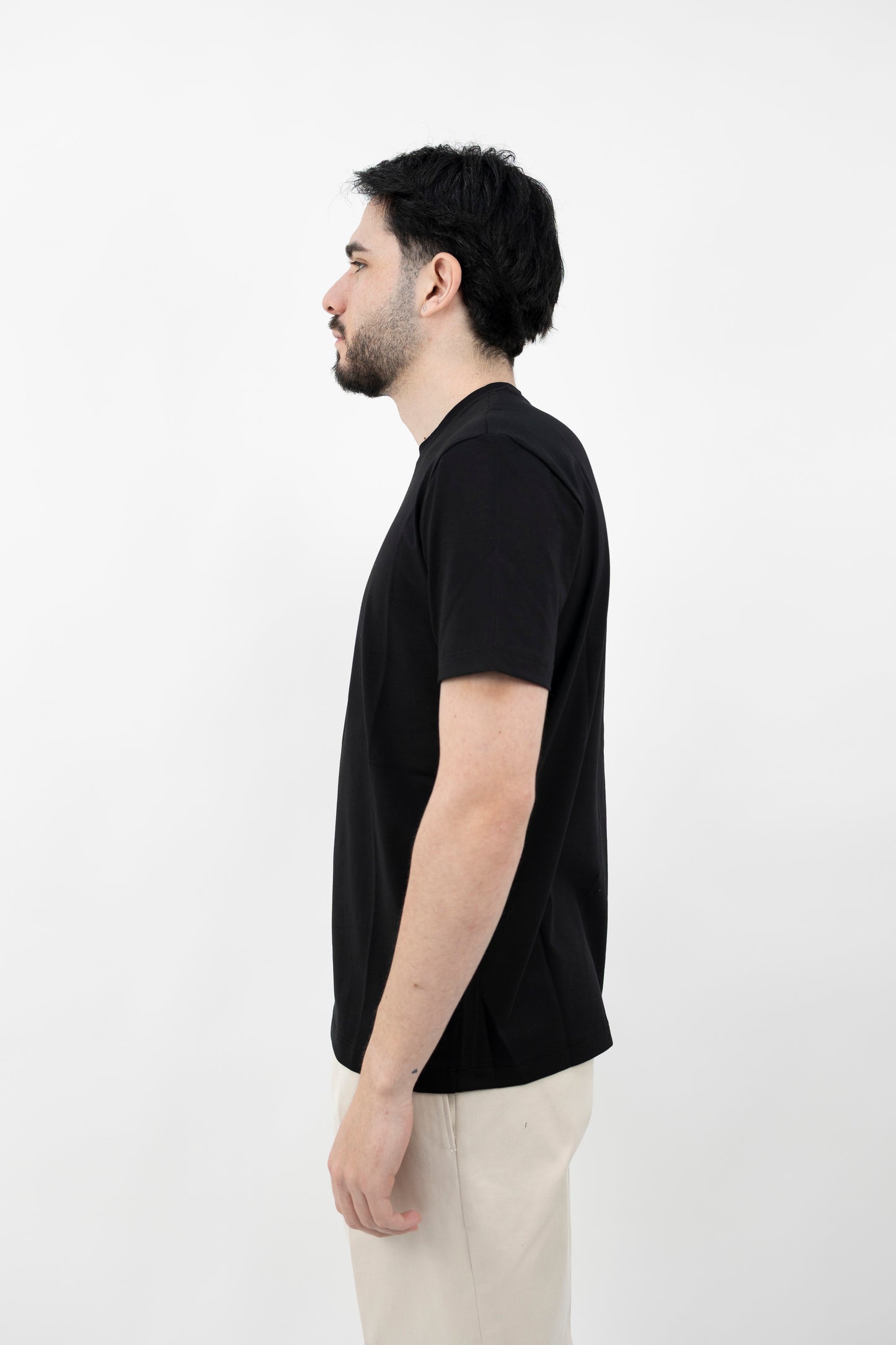 T-Shirt Cotone Jersey Light Nero - Maglieria - Altea