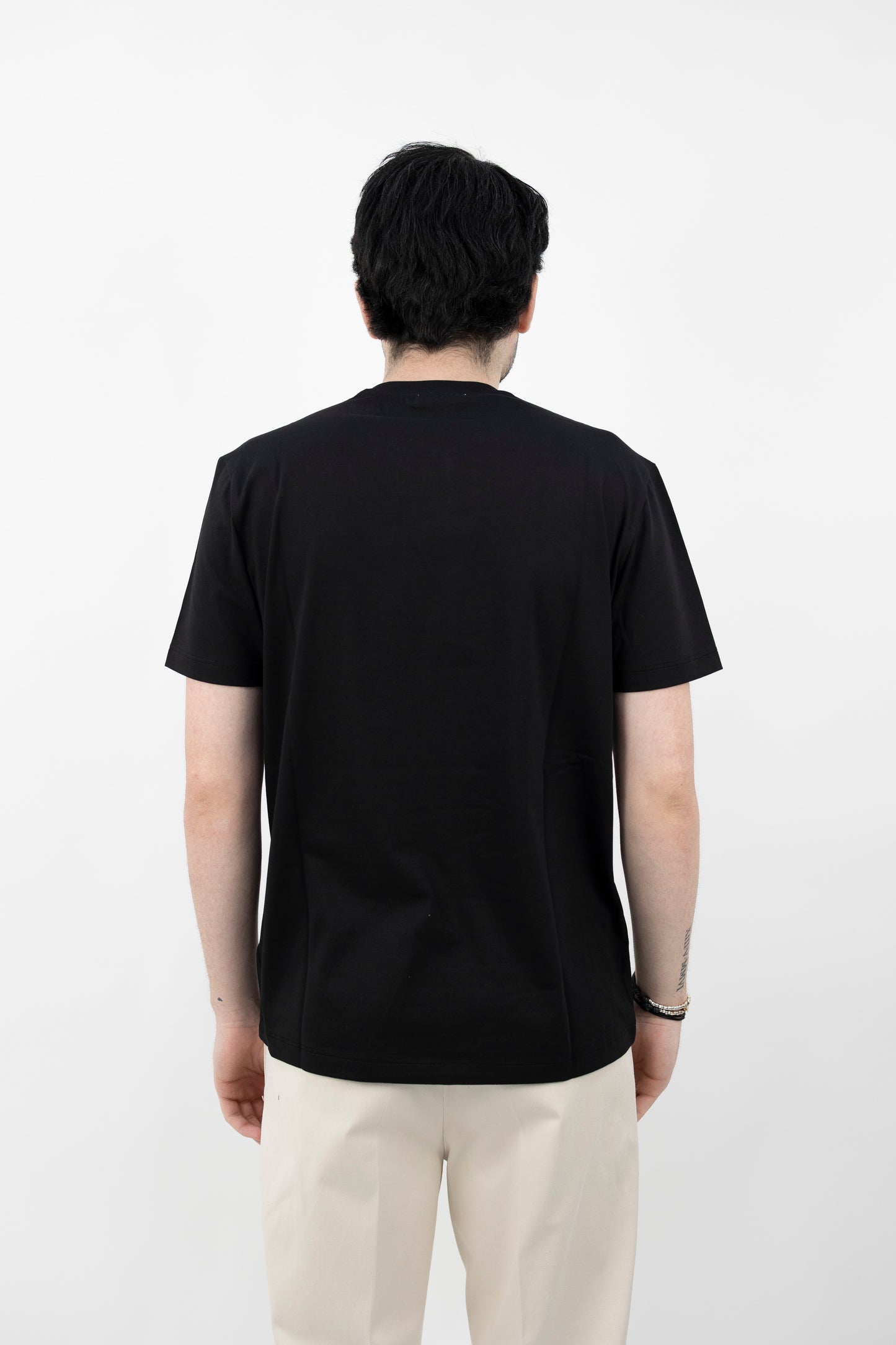 T-Shirt Cotone Jersey Light Nero - Maglieria - Altea