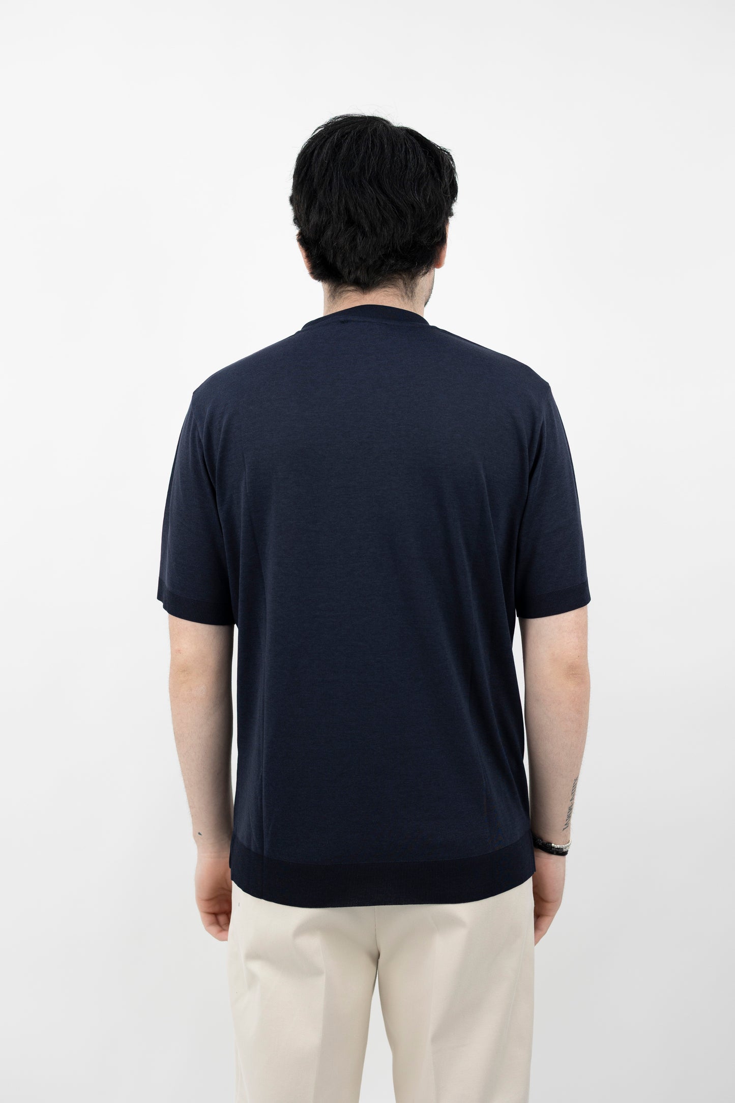 T-Shirt Lyocell Blu - Maglieria - Altea