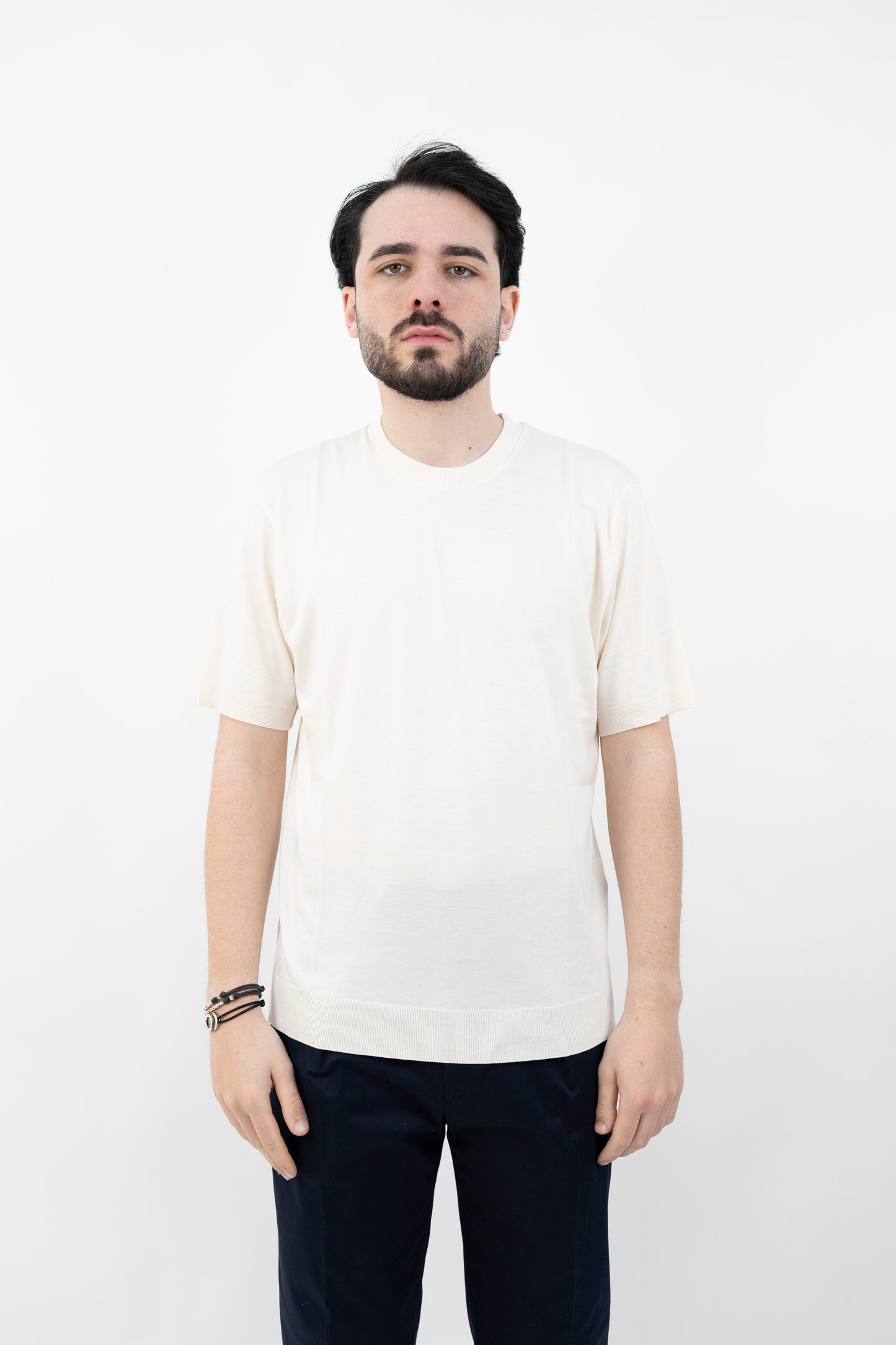 T-Shirt Lyocell Panna2655255 27/R - Maglieria - Altea