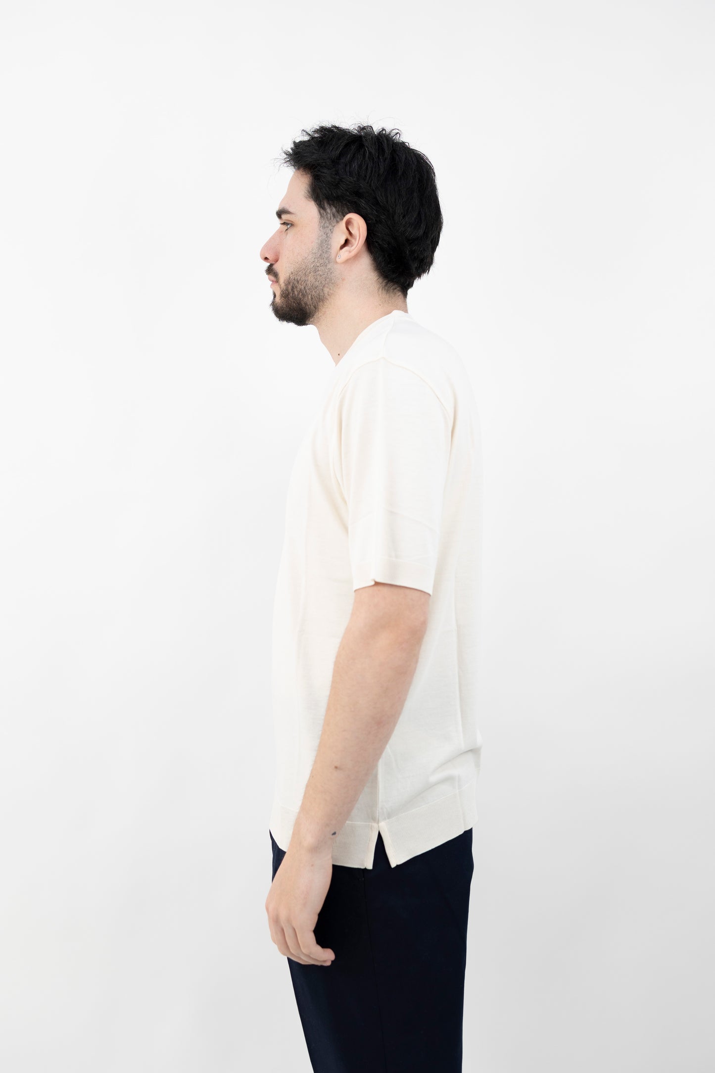T-Shirt Lyocell Panna2655255 27/R - Maglieria - Altea