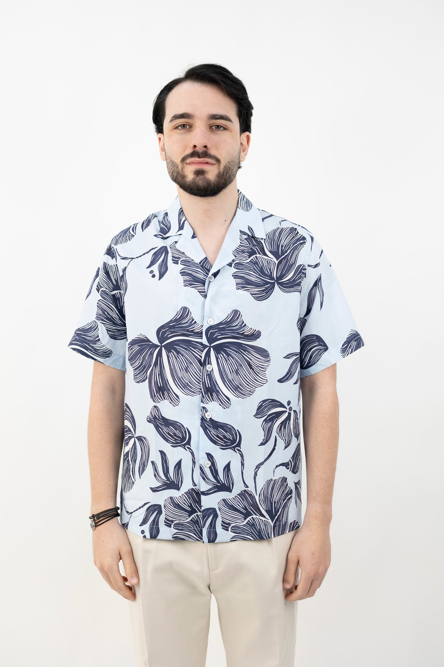 Camicia a maniche corte con stampa floreale - Camicia - Altea