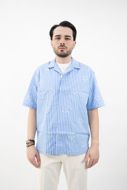CAMICIA BOWLING CON RICAMI VINCENT/3K080 R151 New York Resident