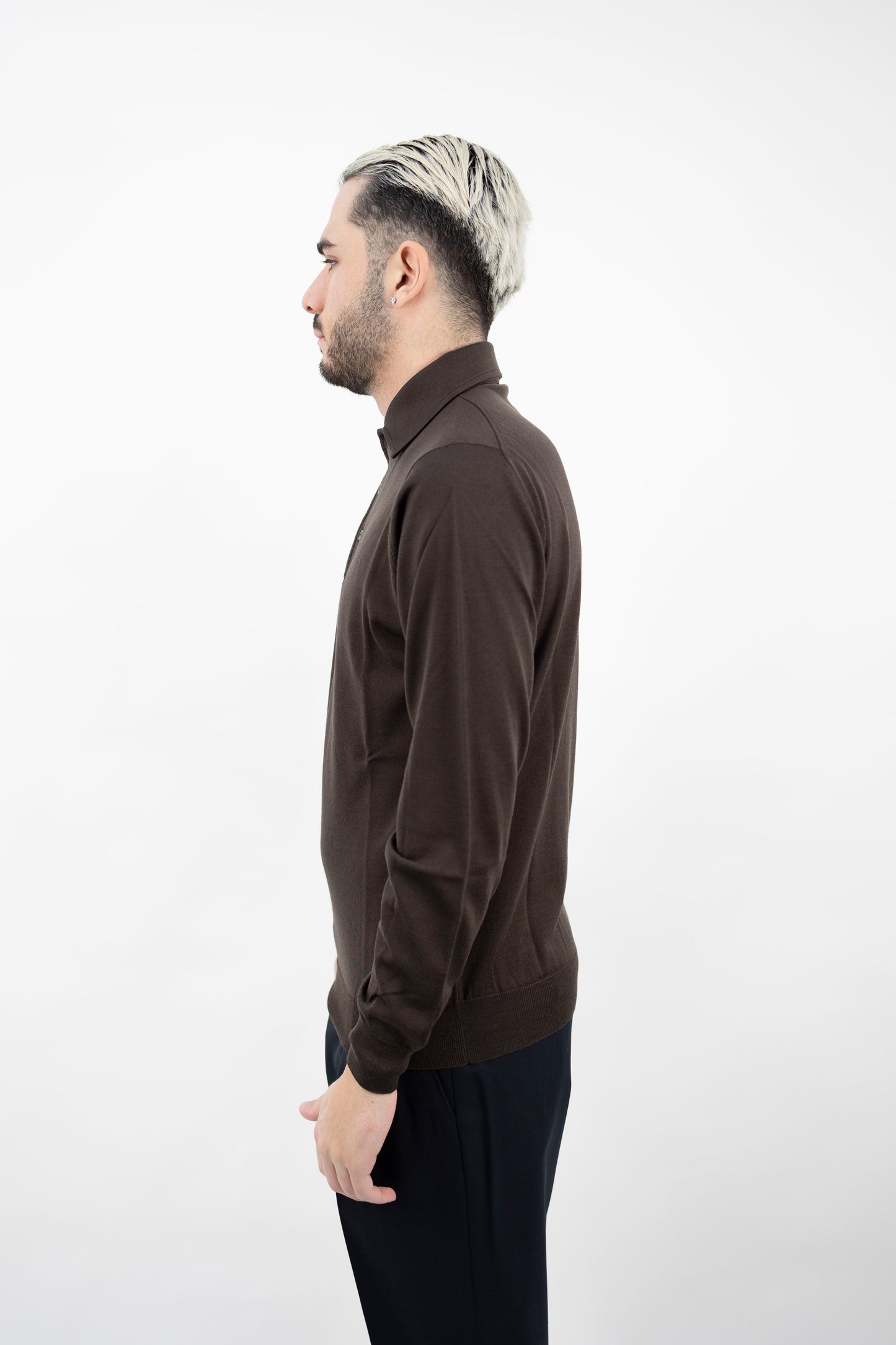 POLO CIOCCOLATO LANA SUPER FINEPL1MLPAR/RM16R 280 Filippo De Lurentiis