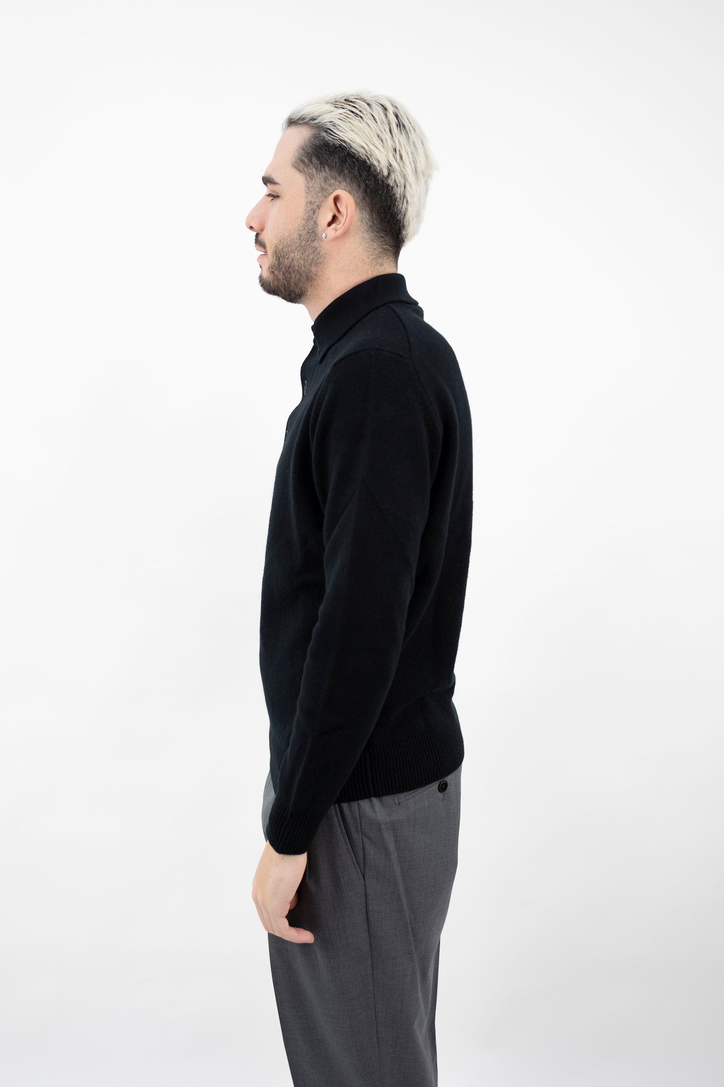 POLO IN LANA&CASHMERE NERO PL3ML WC7R 990 Filippo De Lurentiis