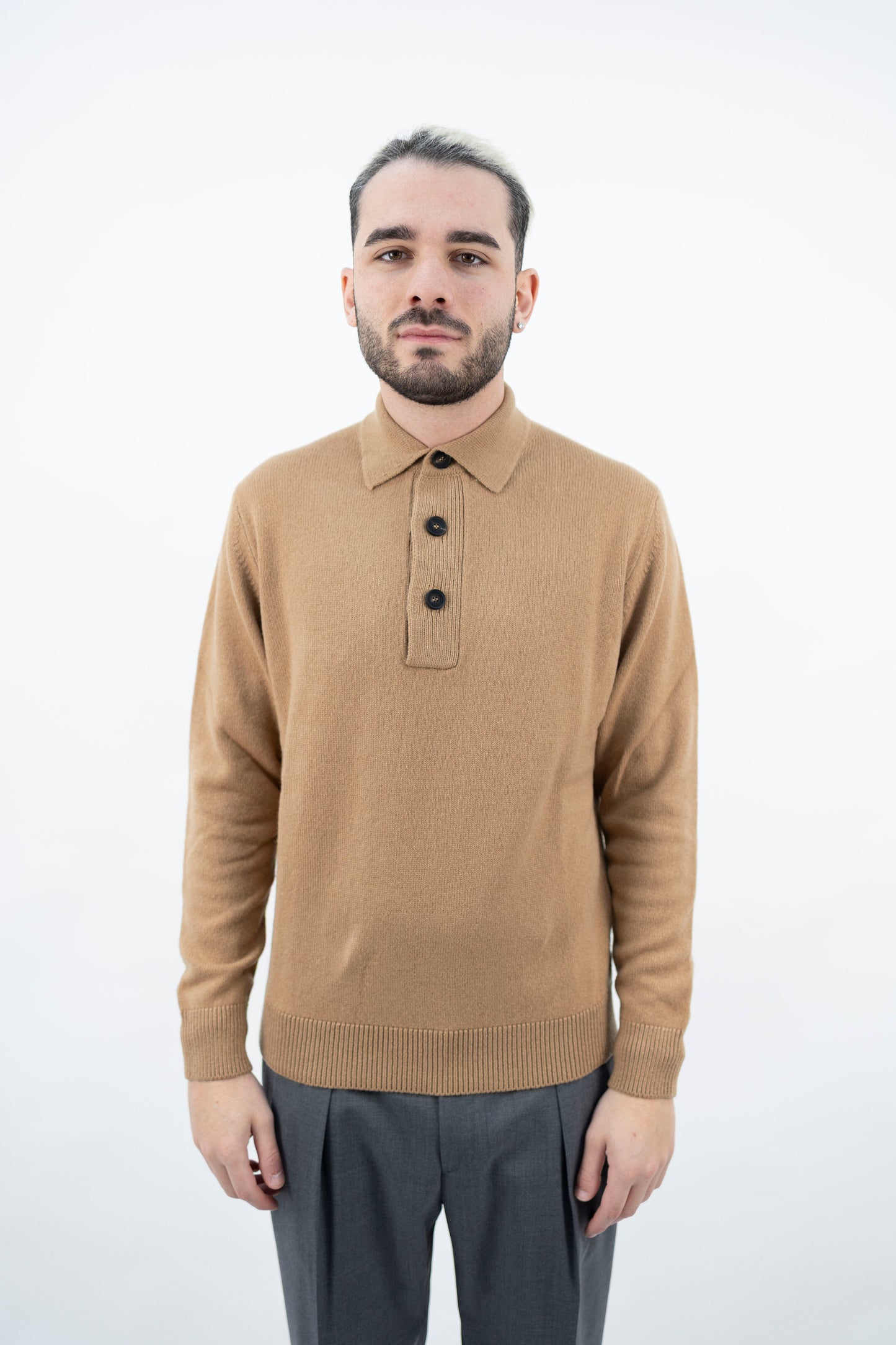 POLO IN LANA&CASHMERE CAMMELLO PL3ML WC7R 045 Filippo De Lurentiis