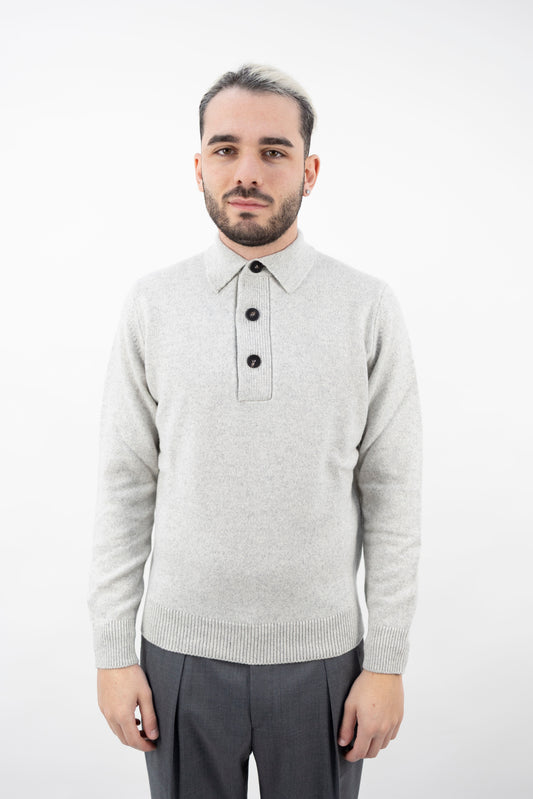 POLO IN LANA&CASHMERE GRIGIO PL3ML WC7R 900 Filippo De Lurentiis