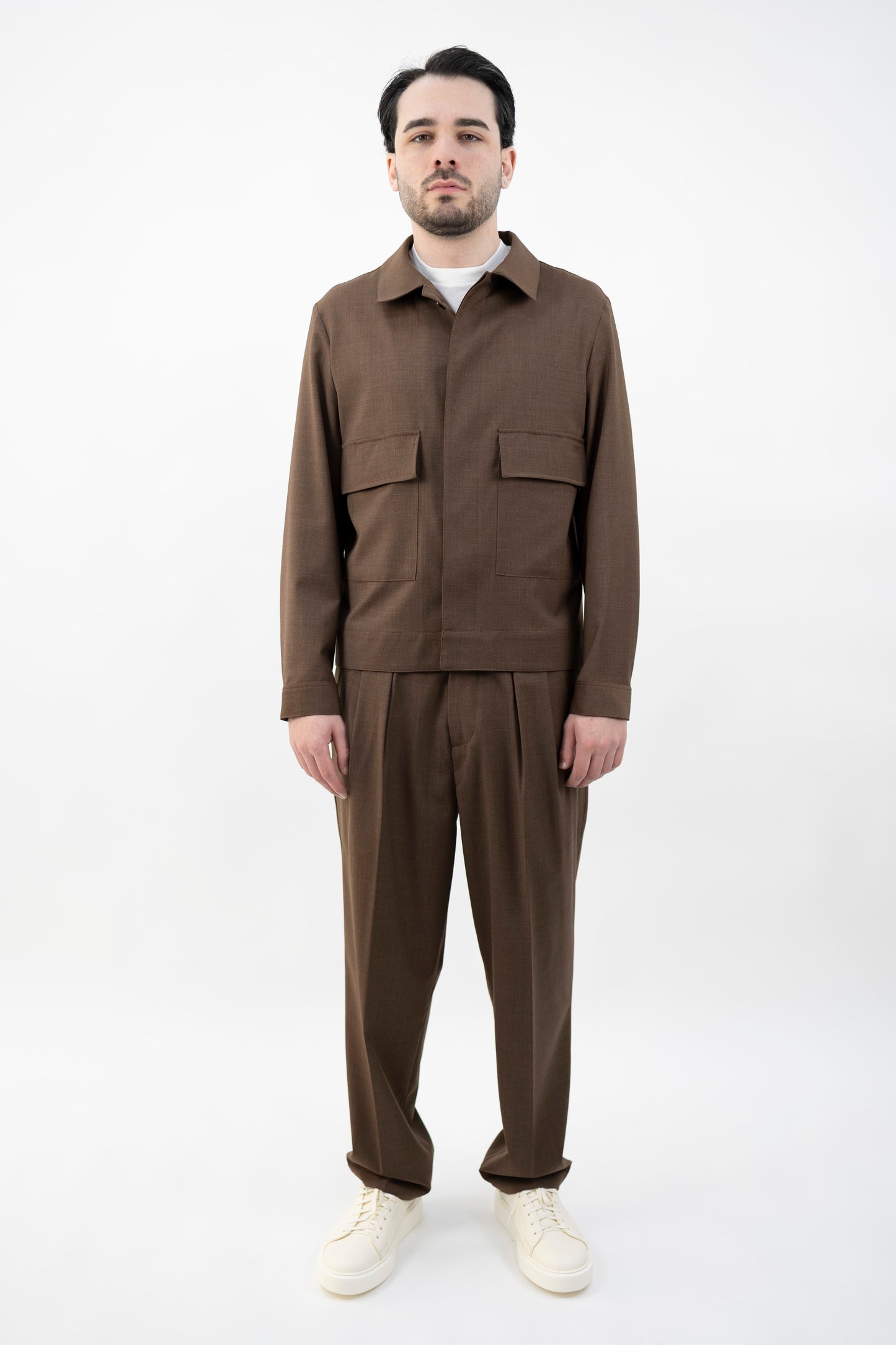 GIACCA OVERSHIRT COLUMBUS/71071 03 MARRONE New York Resident