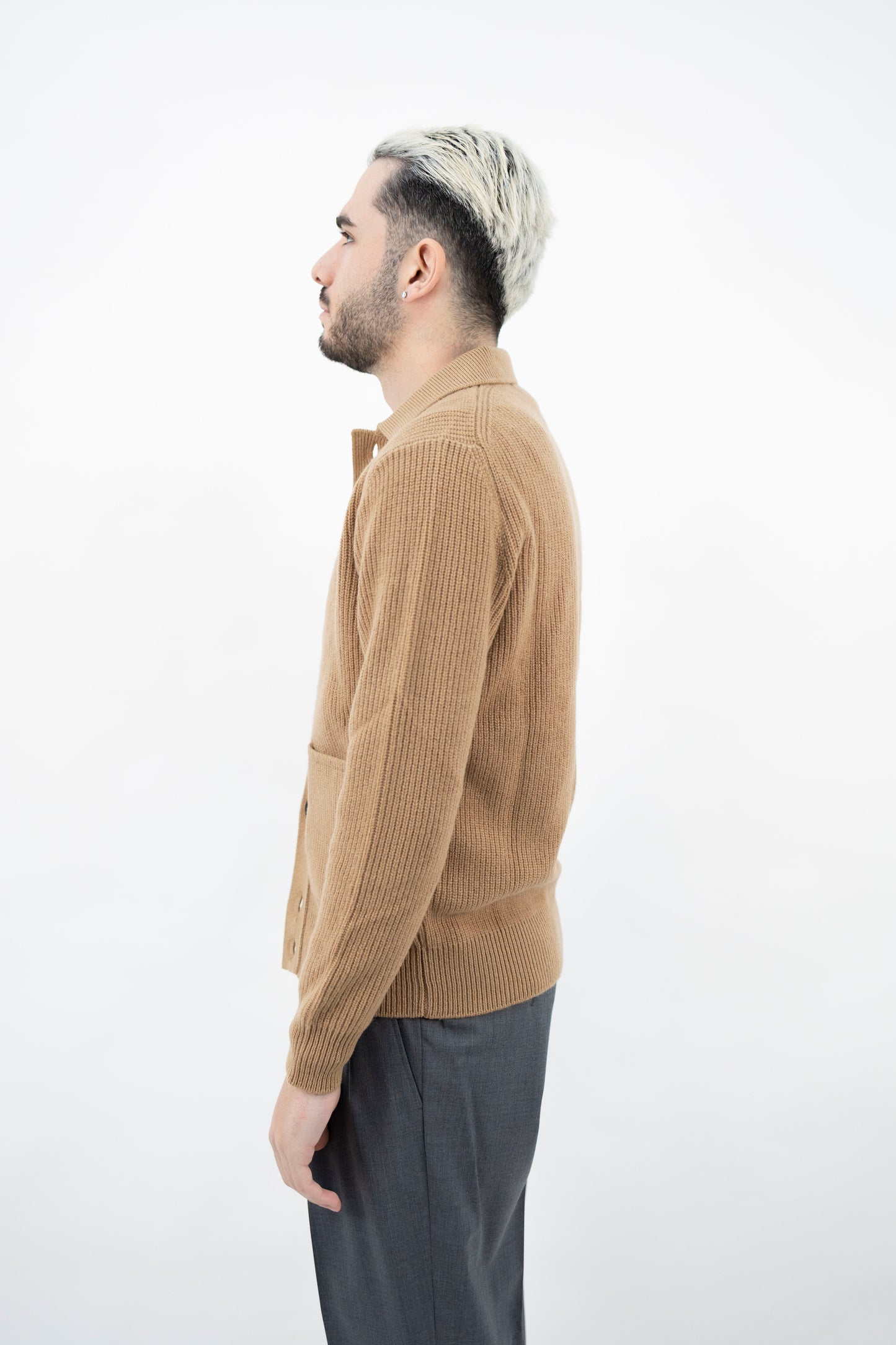 CARDIGAN IN LANA&CASHMERE CAMMELLO CA3MLT WC7P 045  Filippo De Lurentiis