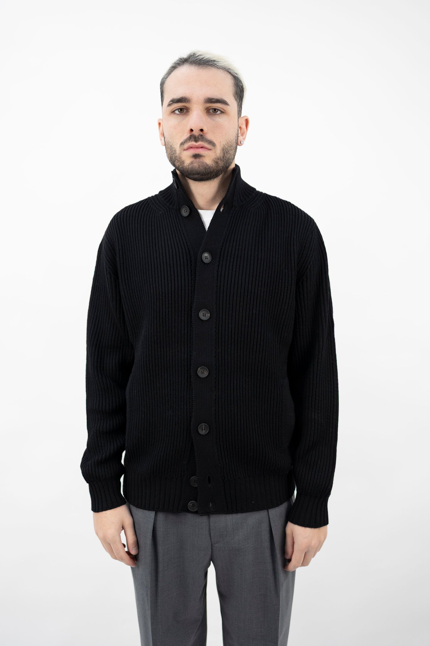 BLUSOTTO IN LANA NERO BB3MLT WM7I 990 Filippo De Lurentiis