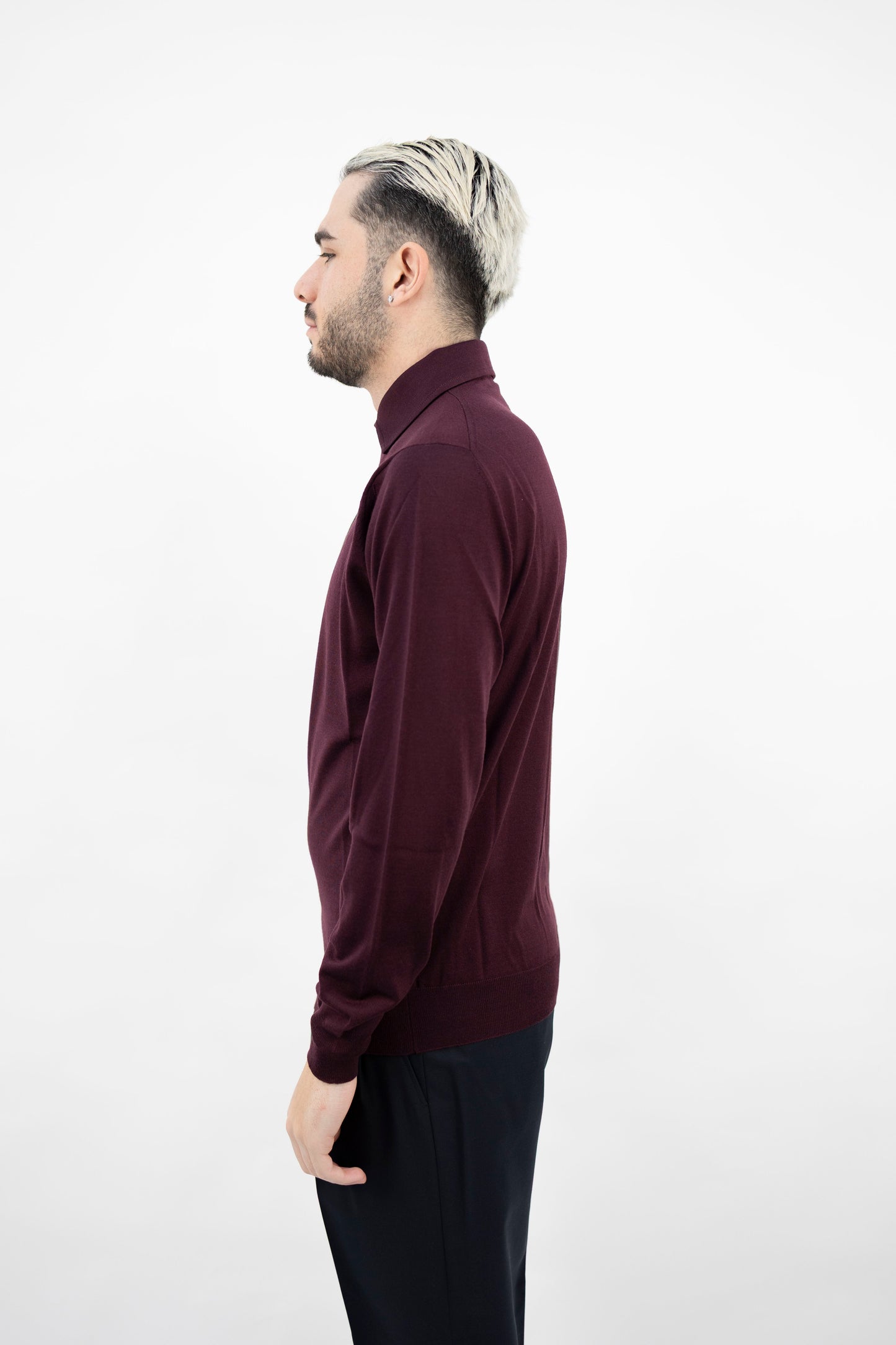 POLO BORDEUX LANA SUPER FINE PL1MLPAR/RM16R 371 Filippo De Lurentiis