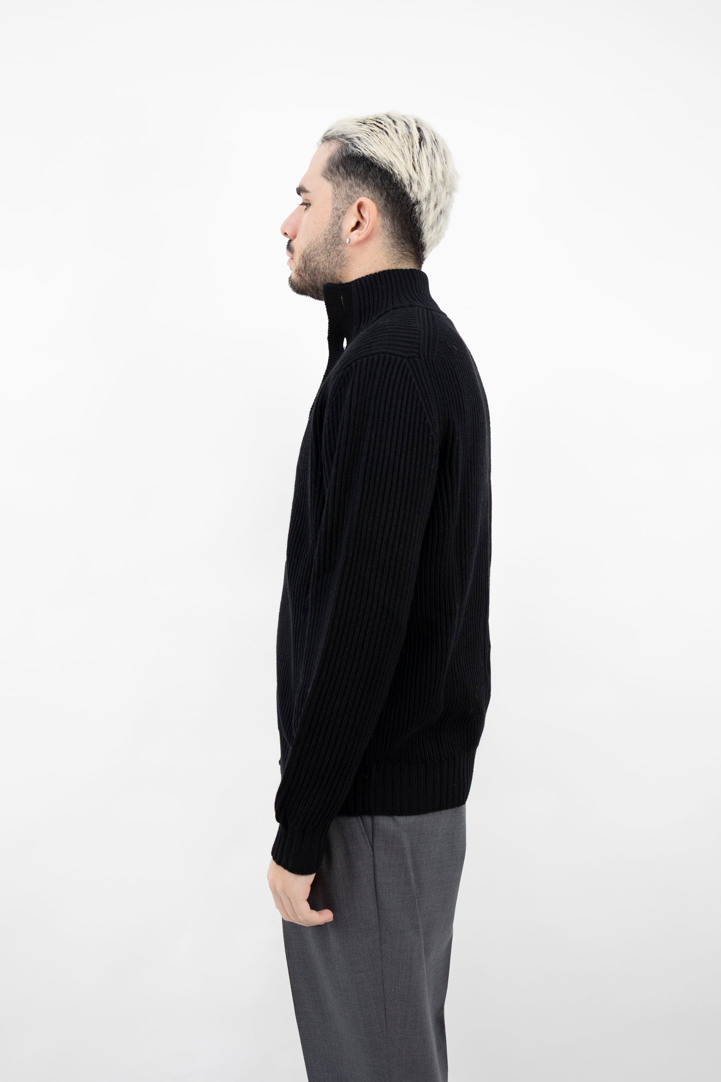 BLUSOTTO IN LANA NERO BB3MLT WM7I 990 Filippo De Lurentiis