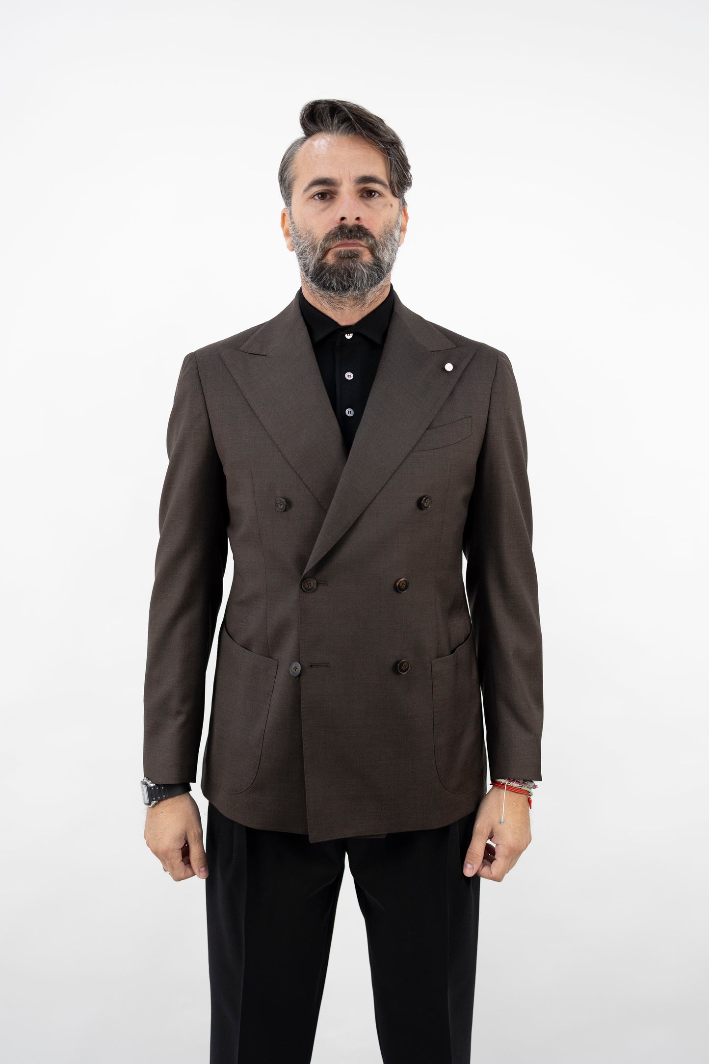 GIACCA SARTORIALE MARRONE 54544/3 2617 Luigi Bianchi