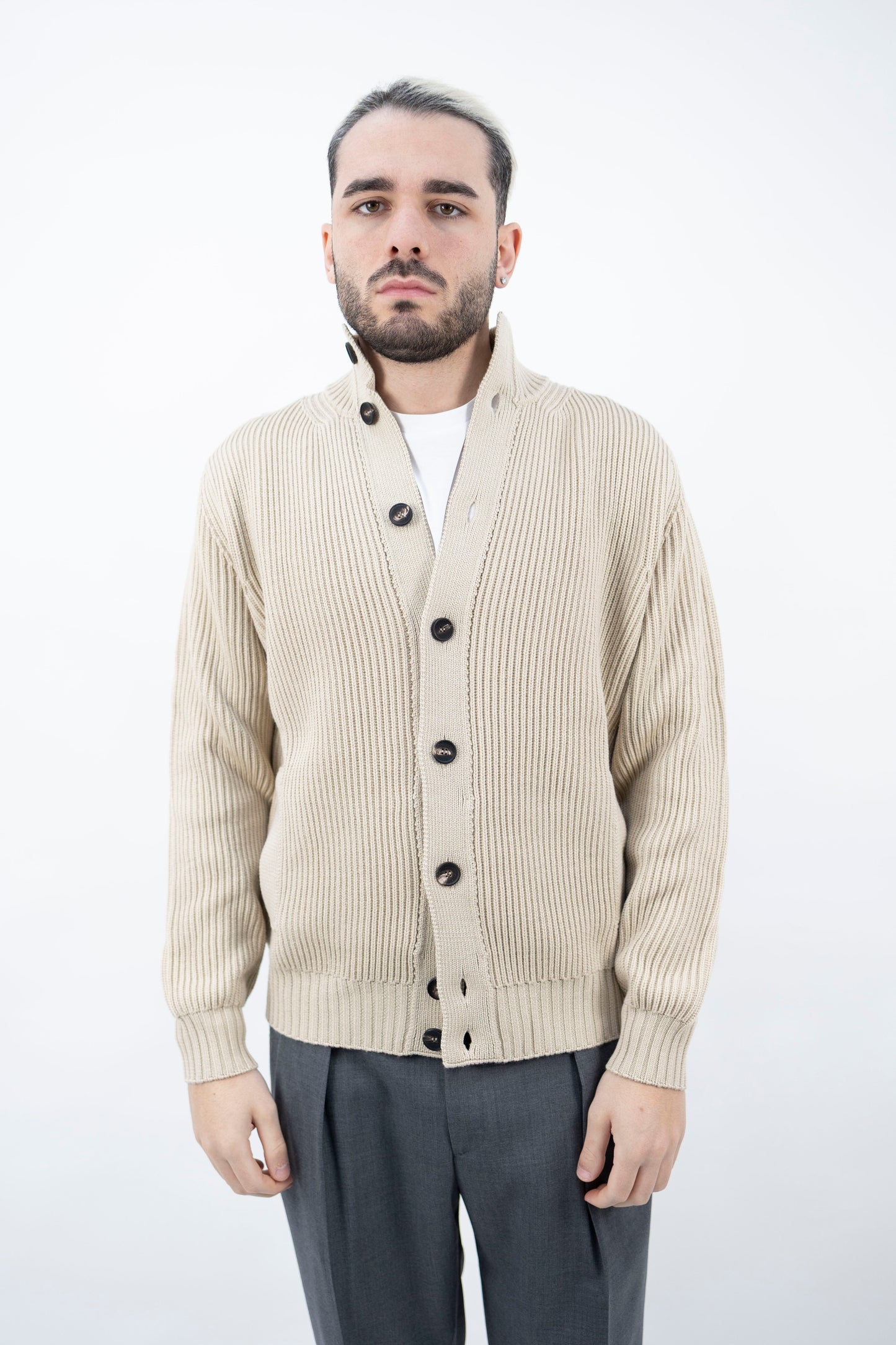 BLUSOTTO IN LANA SABBIA BB3MLT WM7I 061 Filippo De Lurentiis