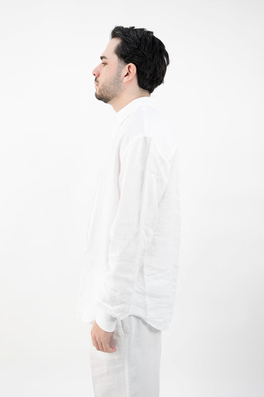 CAMICIA CIL34 ANDREA IN LINO BIANCO  InLinum