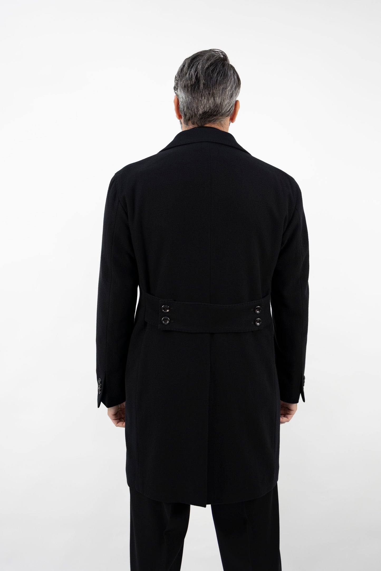 CAPPOTTO DOPPIOPETTO NERO 57500/5 7384 Luigi Bianchi