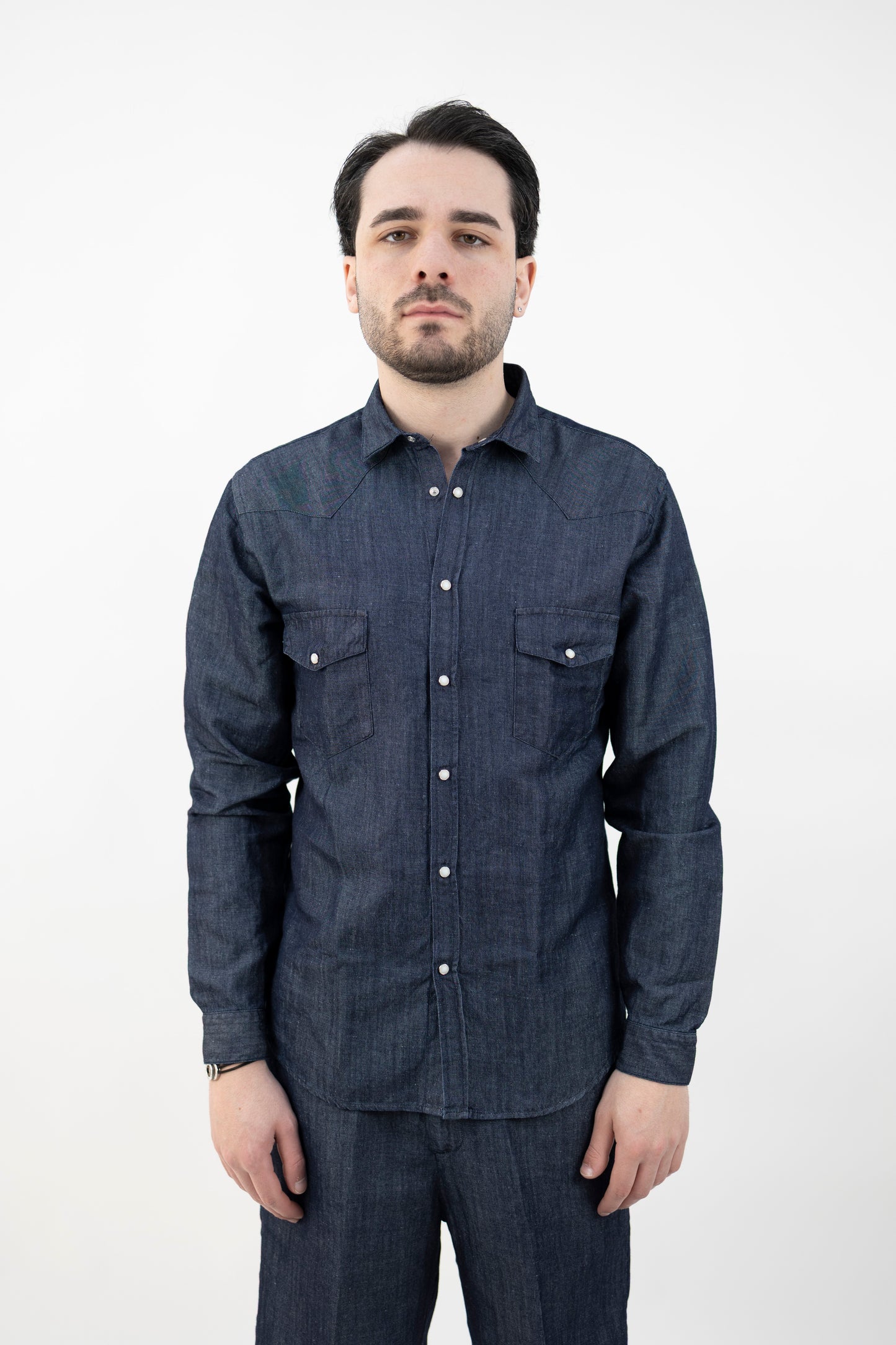 CAMICIA WESTERN CIL48 MARK DENIM InLinum