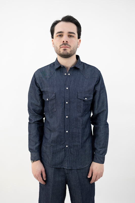 CAMICIA WESTERN CIL48 MARK DENIM InLinum