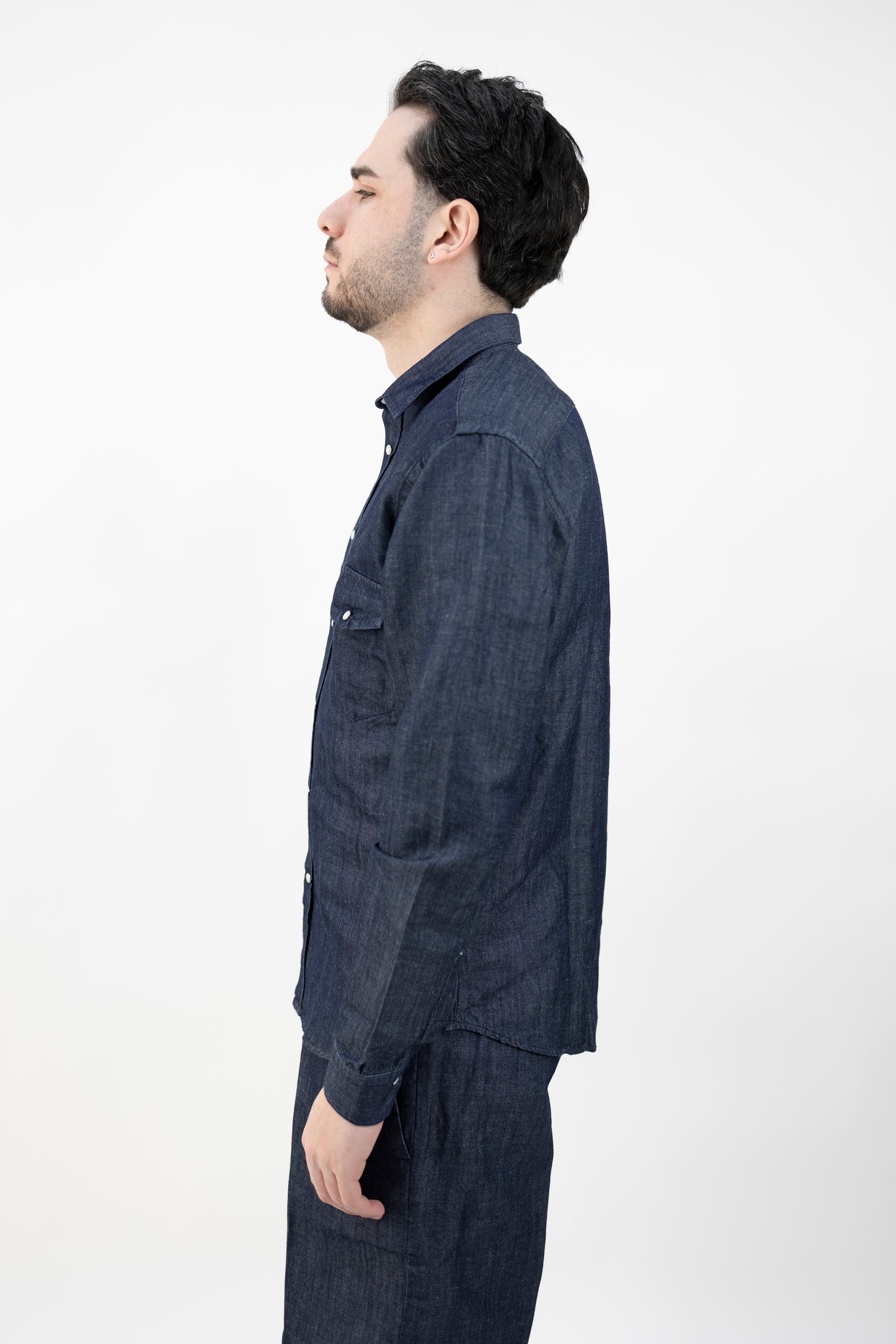 CAMICIA WESTERN CIL48 MARK DENIM InLinum