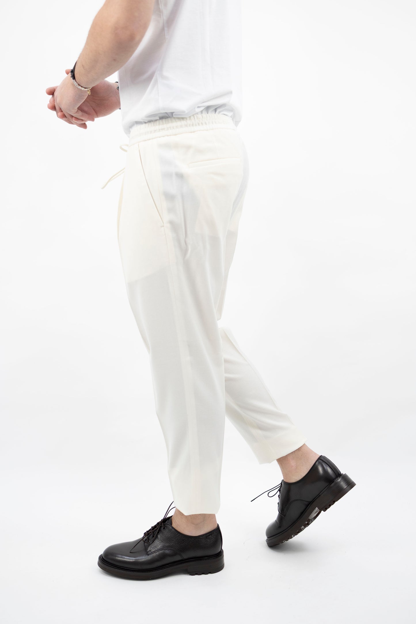 PANTALONE IN LANA NATURALE WIMBLEDONSQD 400120 120 Quattro decimi BY Briglia