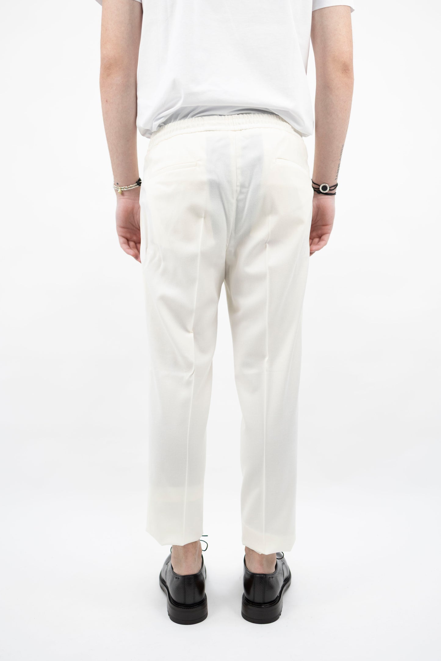 PANTALONE IN LANA NATURALE WIMBLEDONSQD 400120 120 Quattro decimi BY Briglia