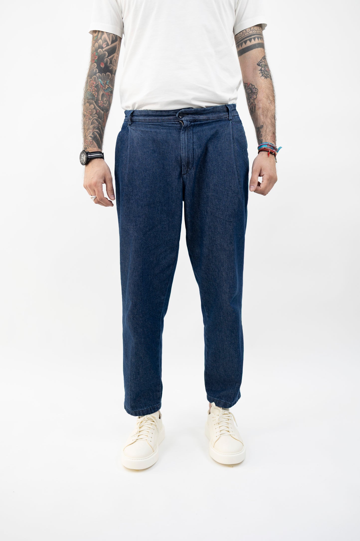 JEANS MANHATTANDQD BLU DENIM 300176 011 Quattro decimi BY Briglia