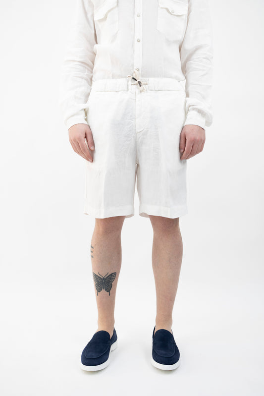 BERMUDA CIL20 PAJAMA IN LINO OFF-WHITE InLinum